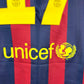 Barcelona 2013/2014 Player Issue Home Shirt - A Song 17