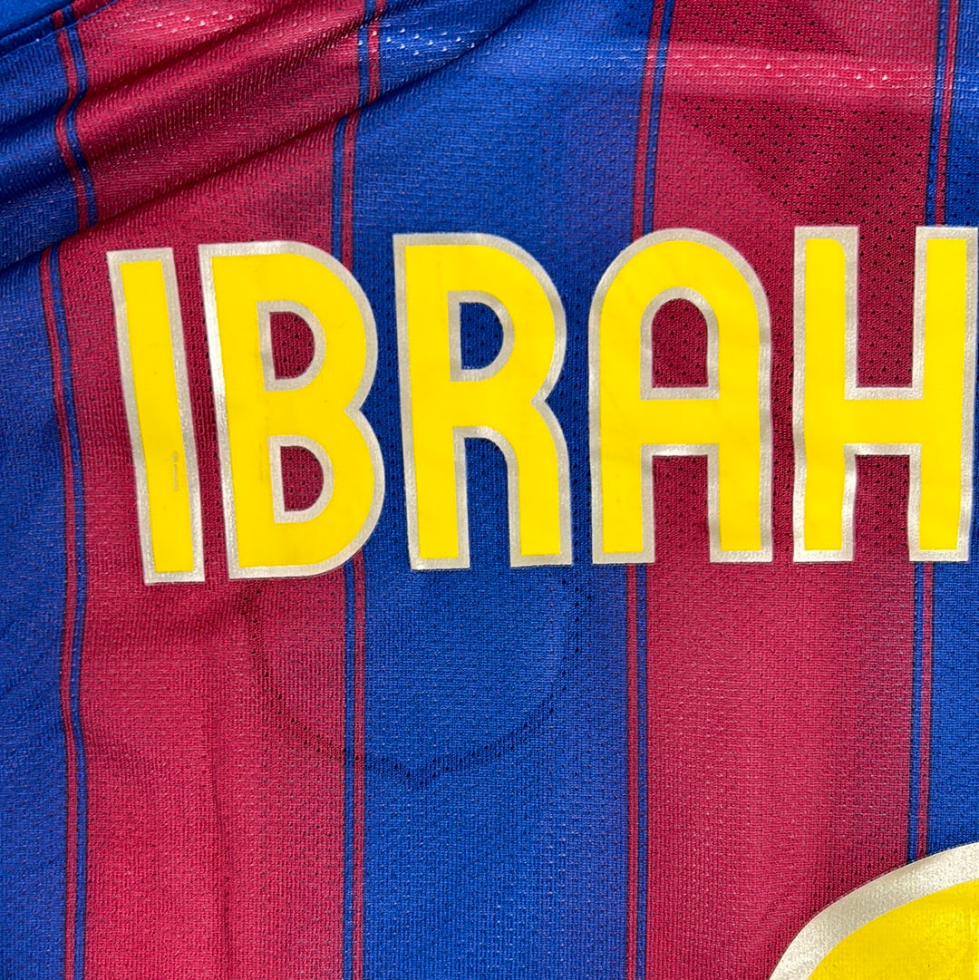 Barcelona 2009/2010 Player Issue Home Shirt - Ibrahimovic 9