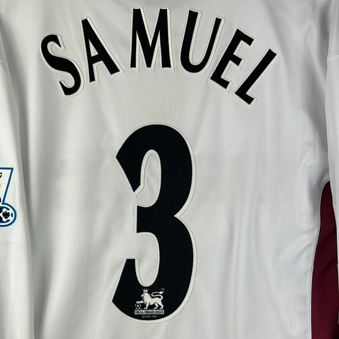 Aston Villa 2005/2006 Player Issue Away Shirt - Samuel 3 - Long Sleeved