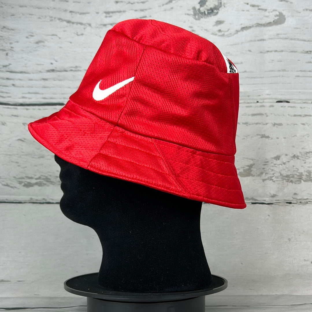 Manchester United Bucket Hat - Reworked From A 2007/2008 Home Shirt