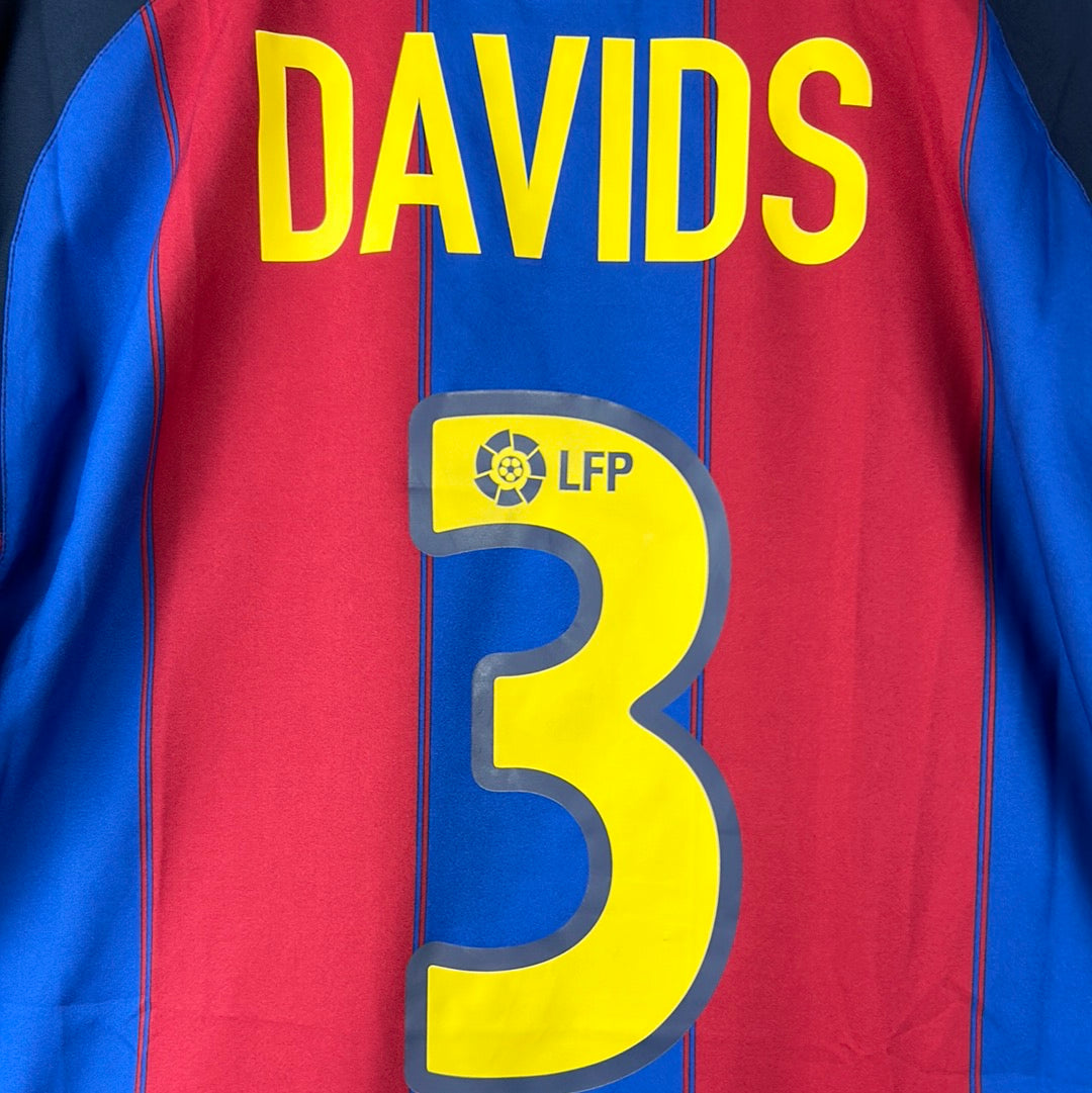 Barcelona 2003/2004 Player Issue Home Shirt - Davids 3