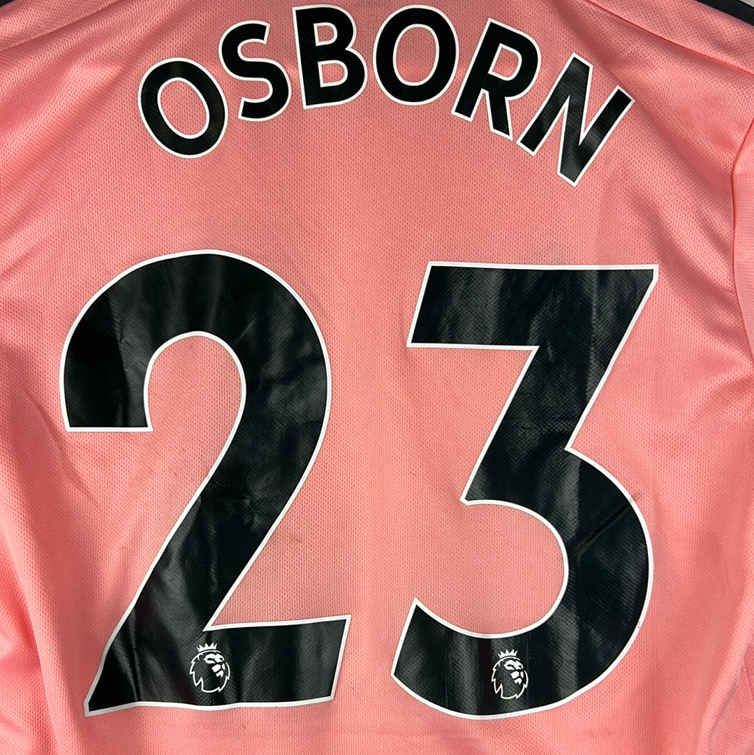 Sheffield United 2020/2019 Match Worn Away Shirt - Osbourne 23