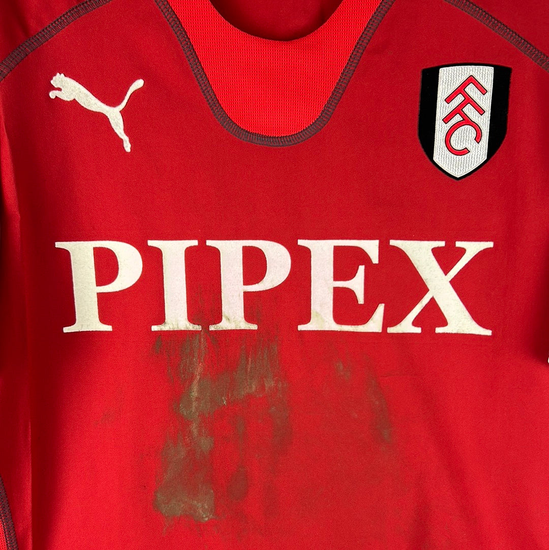 Fulham 2005/2006 Match Worn Away Shirt - Bouba Diop 14 - Dirty