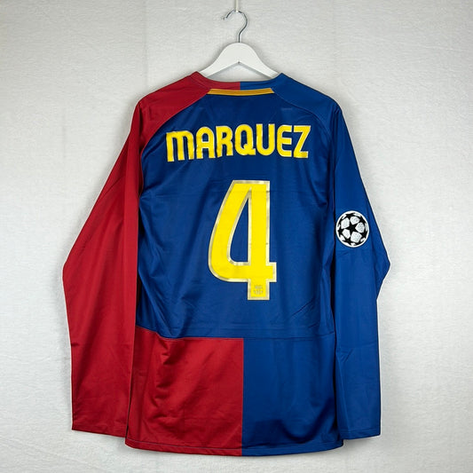 Barcelona 2008/2009 Player Issue Champions League Home Shirt - Marquez 4