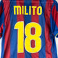 Barcelona 2009/2010 Player Issue Home Shirt - Milito 19