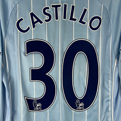 Manchester City 2007/2008 Player Issue Home Shirt - Castillo 30