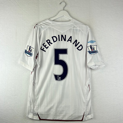 West Ham United 2007/2008 Match Worn Away Shirt - Ferdinand 5