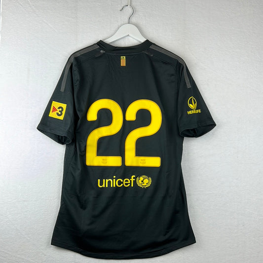 Barcelona 2011/2012 Player Issue Away Shirt - 22 - Pre Season Shirt