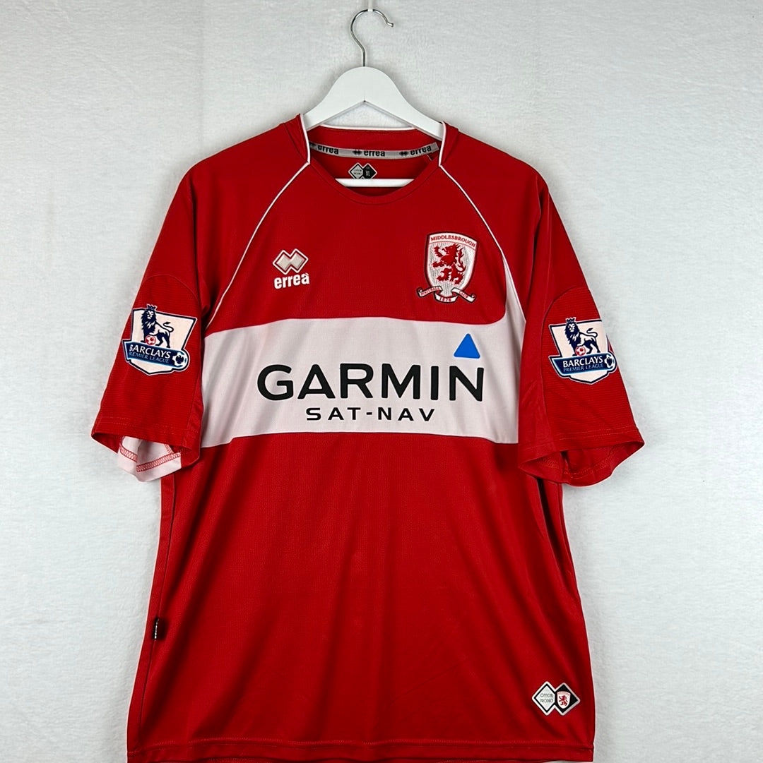 Middlesbrough 2008/2009 Player Issue Home Shirt - Afonso Alves 12