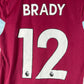 Burnley 2020/2021 Match Worn/ Issued Away Shirt - Brady 12