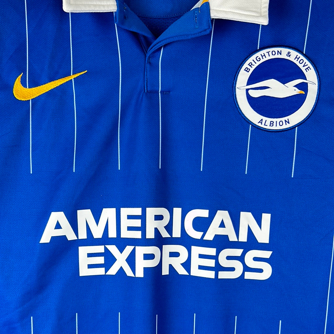 Brighton 2020/2021 Match Worn Home Shirt - Gross 13