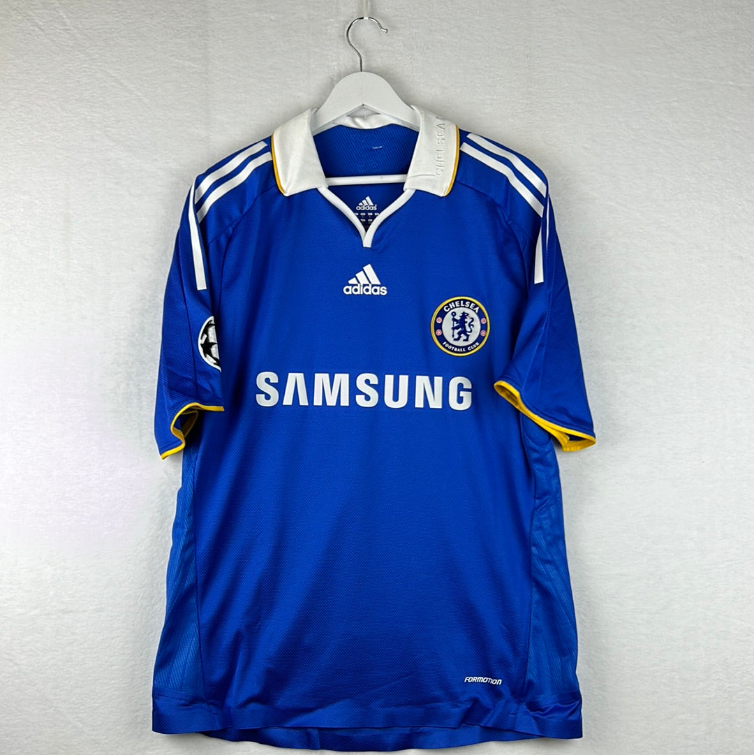 Chelsea 2008/2009 Player Issue Home Shirt - Belletti 35 - Champions League