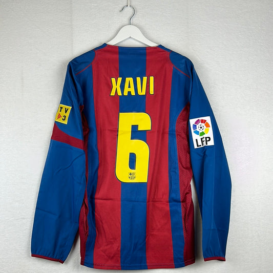 Barcelona 2004/2005 Player Issue Home Shirt - Xavi 6