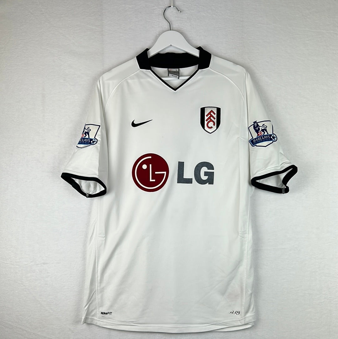 Fulham 2008/2009 Match Worn/ Issued Home Shirt - Johnson 8