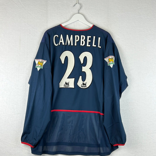 Arsenal 2003/2004 Player Issue Away Shirt - Campbell 23