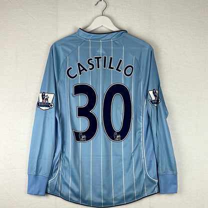 Manchester City 2007/2008 Player Issue Home Shirt - Castillo 30