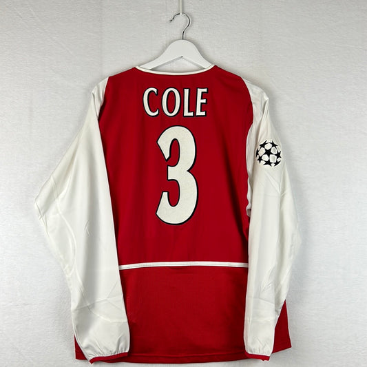 Arsenal 2003/2004 Match Worn Home Shirt - Cole 3 - Long Sleeve