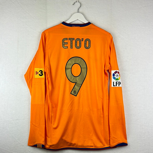 Barcelona 2006/2007 Player Issue Away Shirt - Eto'o 9 - Long Sleeve
