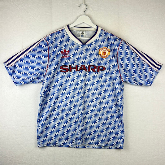 Manchester United 1990 Away Shirt - Snowflake - Large