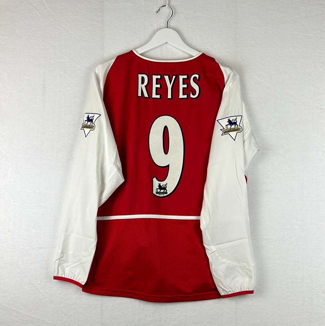 Arsenal 2003/2004 Match Worn Home Shirt - Reyes 9