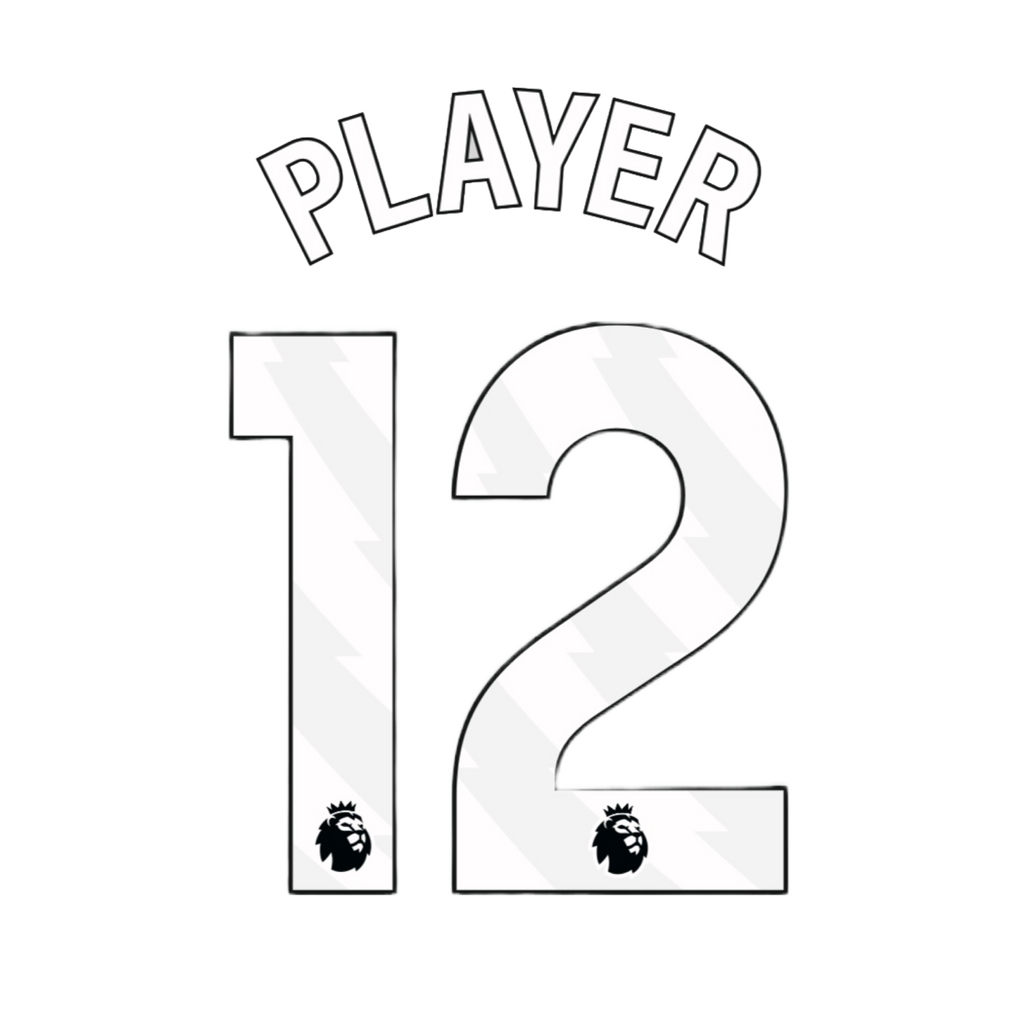 2023-26 Premier League Player Size Custom Name Set
