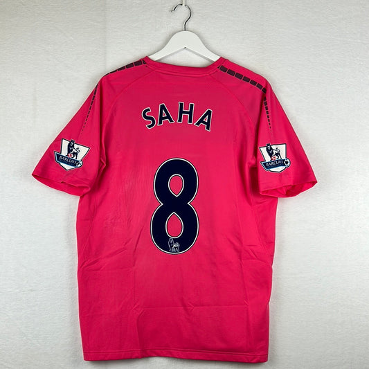 Match Worn Everton 2010/2011 Away Shirt - Lous Saha 8 - COA