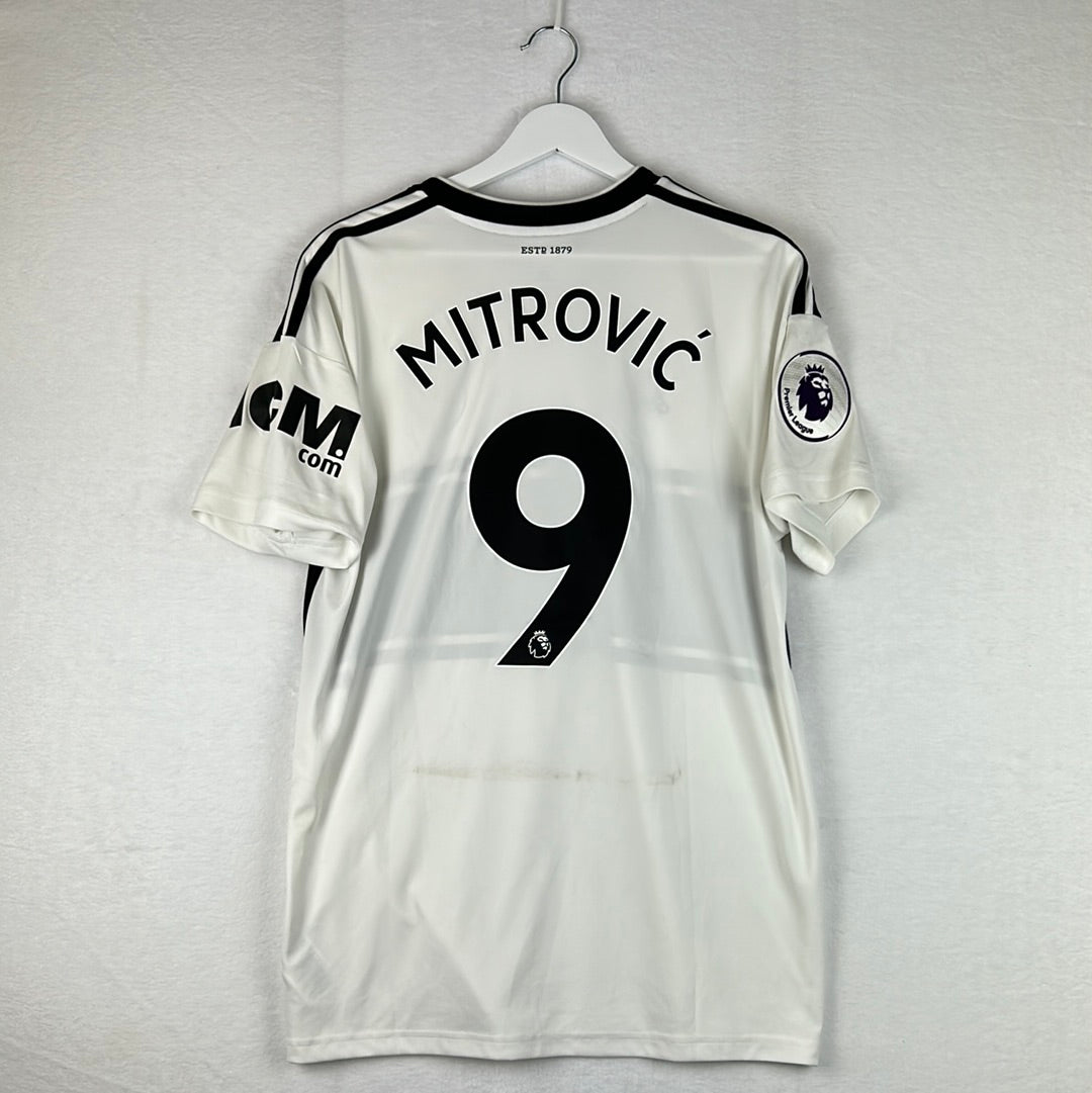 Fulham 2018/2019 Match Issued Home Shirt - Mitrovic 9