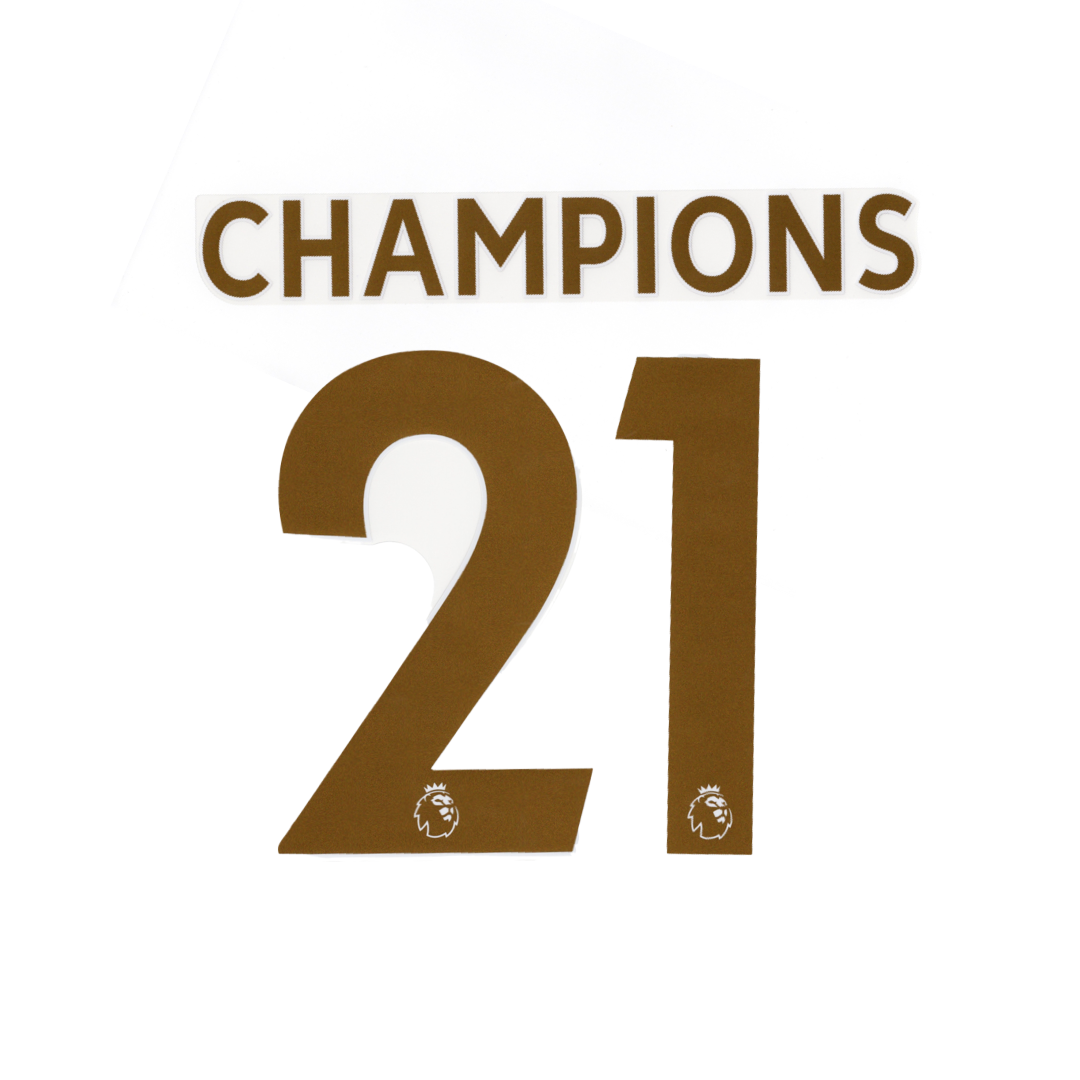 Champions 21 Player Size Official Name sets - Adult (Manchester City)