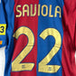 Barcelona 2006/2007 Player Issue Home Shirt - Saviola 22