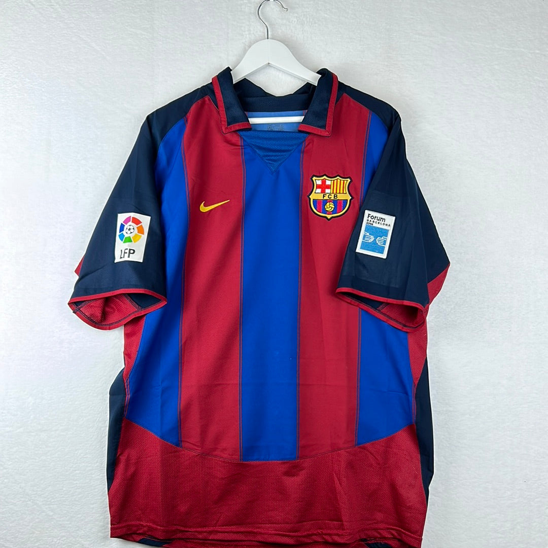 Barcelona 2003/2004 Player Issue Home Shirt - Davids 3