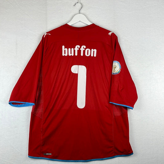 Italy 2009 Match Worn Goalkeeper Shirt - Buffon 1 