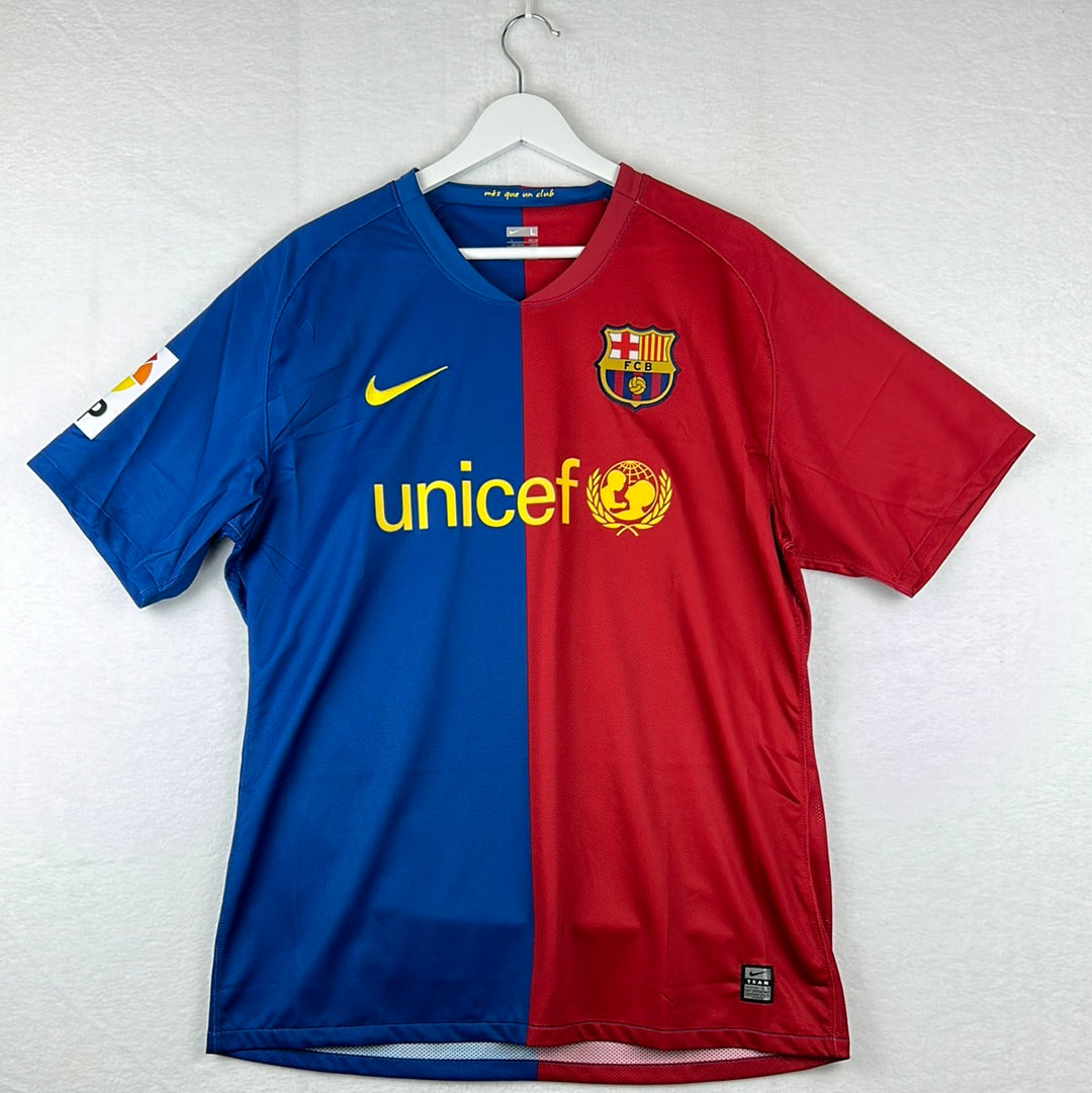 Barcelona 2008/2009 Player Issue Home Shirt - Keita 15 - Short Sleeve