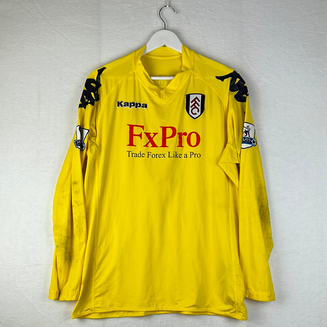 Fulham 2010/2011 Match Worn Goalkeeper Shirt - Schwarzer 1