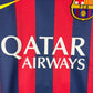 Barcelona 2013/2014 Player Issue Home Shirt - Pique 3 - Champions League