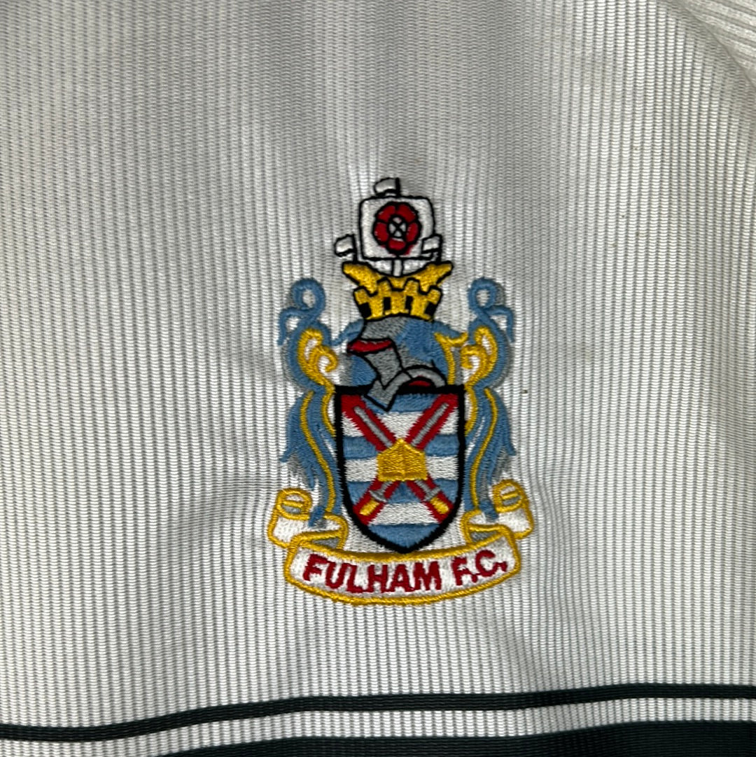 Fulham 1999-2000 Match Worn Home Shirt - Collymore 29 - Front Signed