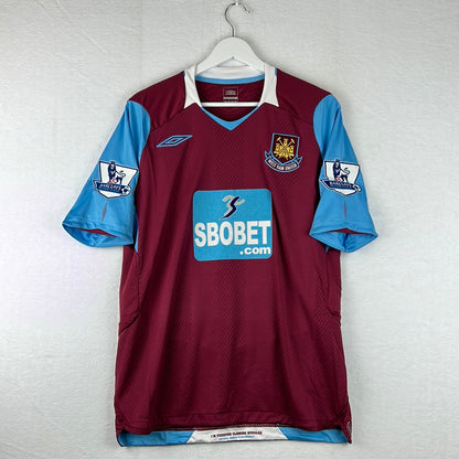 West Ham United 200/2009 Match Worn Home Shirt - Tristan 25