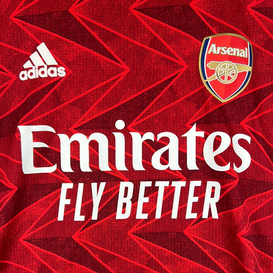 Arsenal 2020-2021 Player/Match  Issue Home Shirt - Aubameyang 14