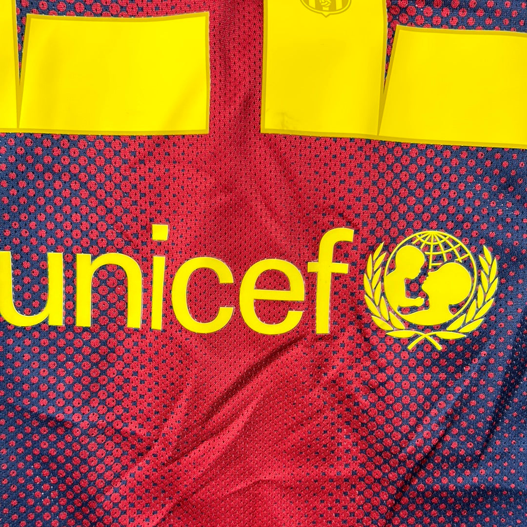 Barcelona 2012/2013 Player Issue Home Shirt - Abidal 22