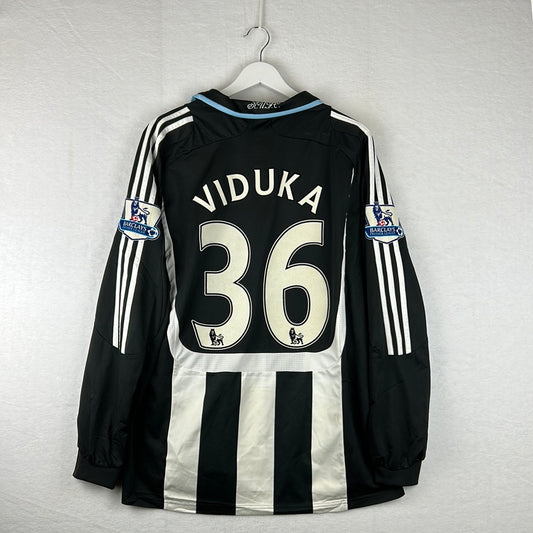 Newcastle United 2007/2008 Match Worn Home Shirt - Viduka 36