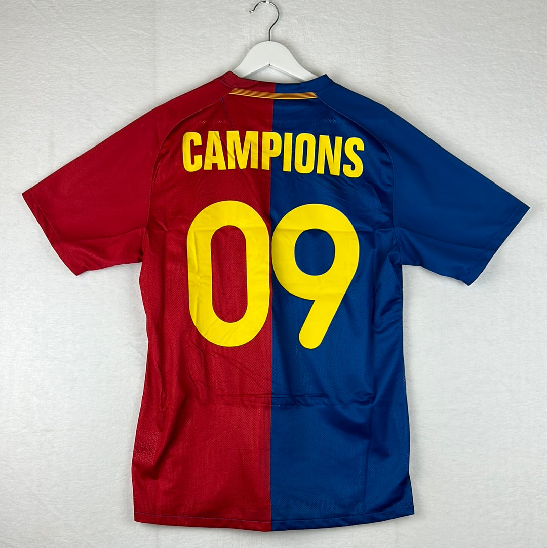 Barcelona 2008/2009 Player Issue Home Shirt - Champions 09