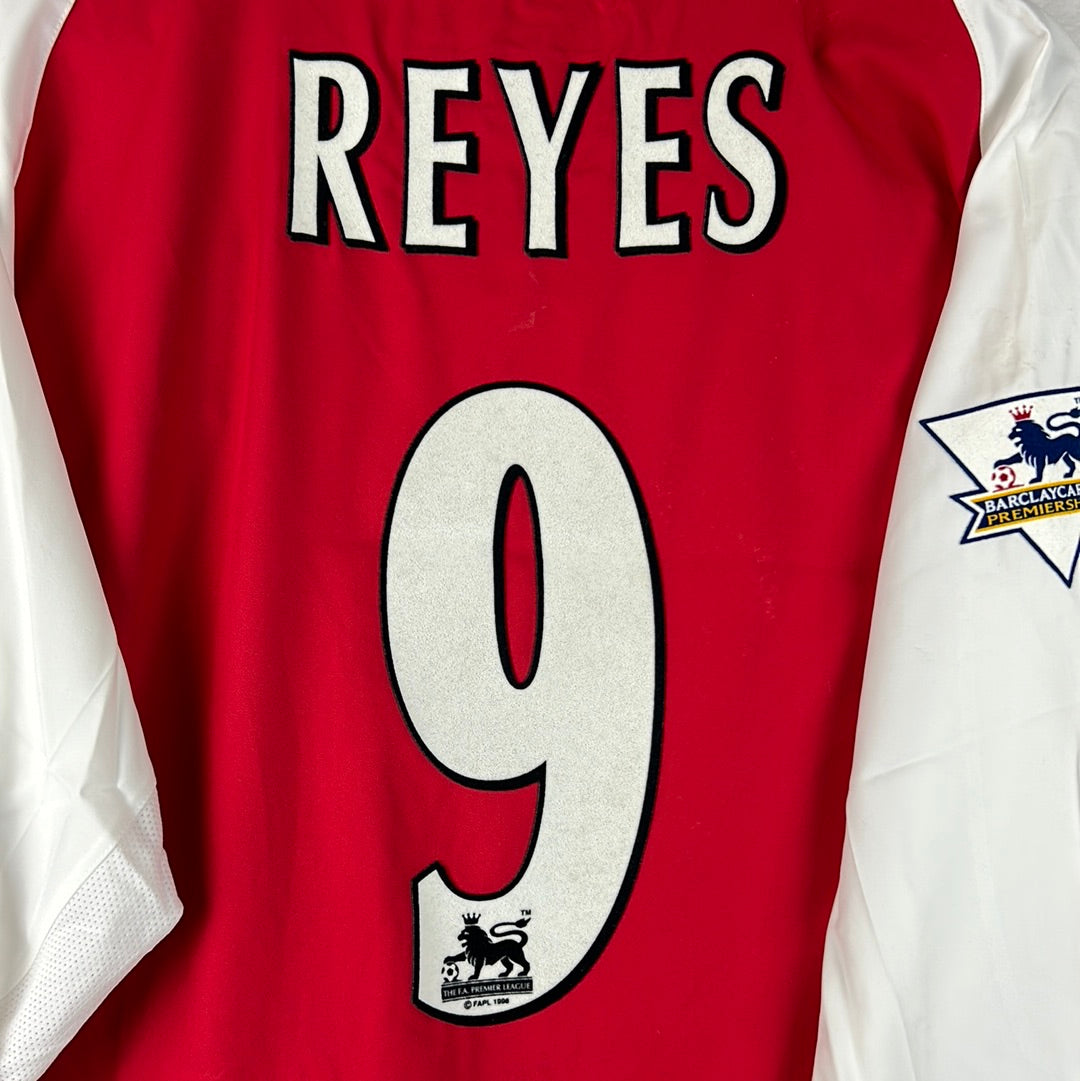 Arsenal 2003/2004 Match Worn Home Shirt - Reyes 9 - Long Sleeve