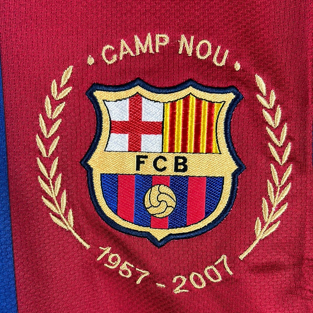 Barcelona 2007/2008 Player Issue Home Shirt - Bojan 27 - Long Sleeve