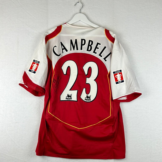 Arsenal 2004/2005 Player Issue Home Shirt - Campbell 23
