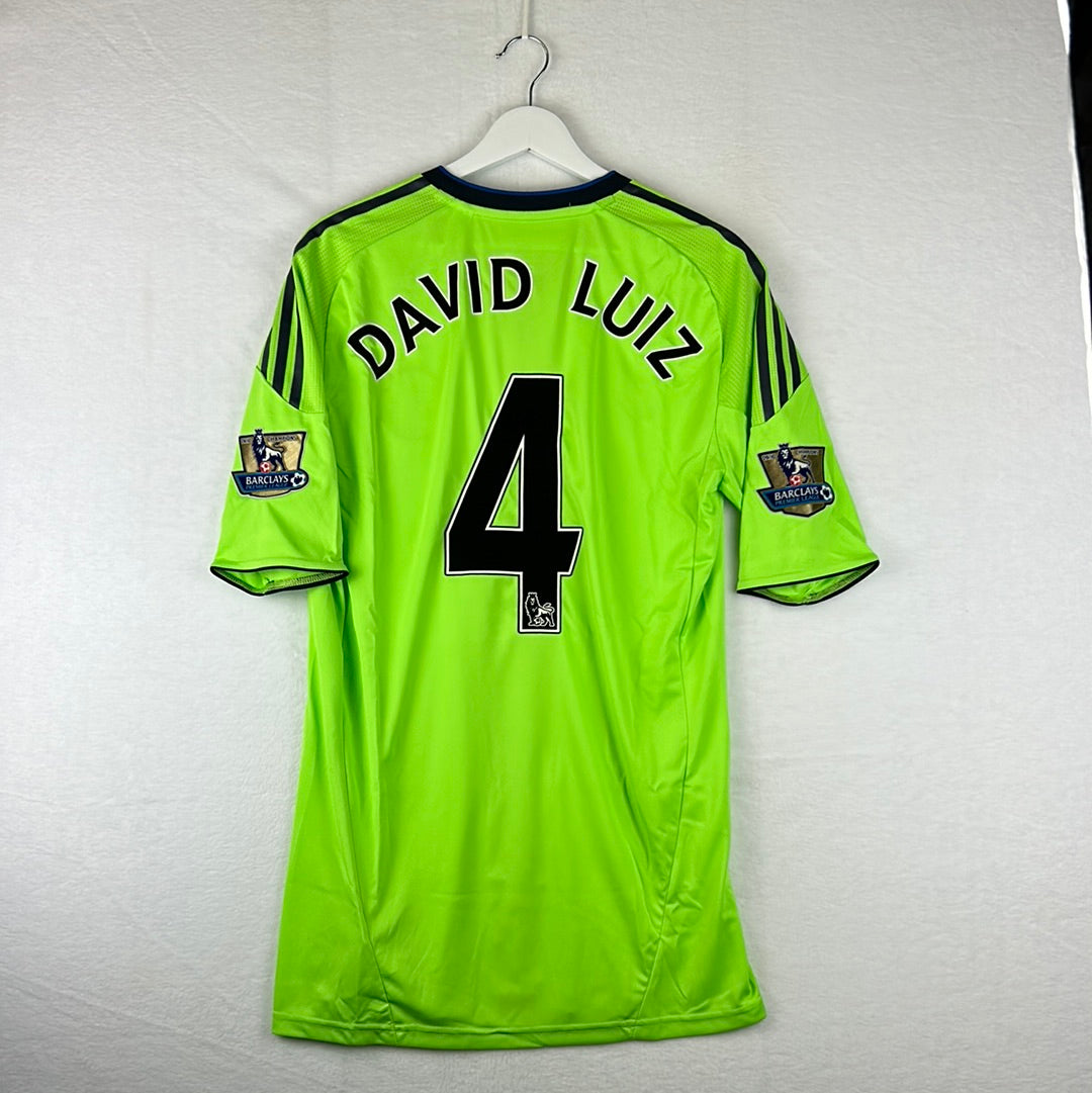 Chelsea 2010/2011 Match Worn Third Shirt - David Luiz 4 Premier League Print