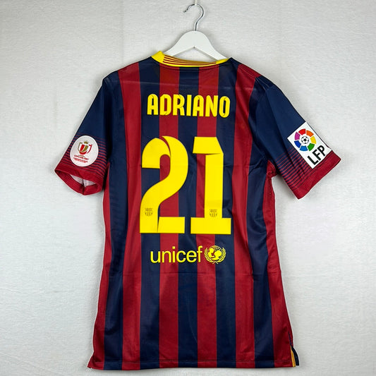 Barcelona 2013/2014 Player Issue Home Shirt - Copa Del Rei Final 2014
