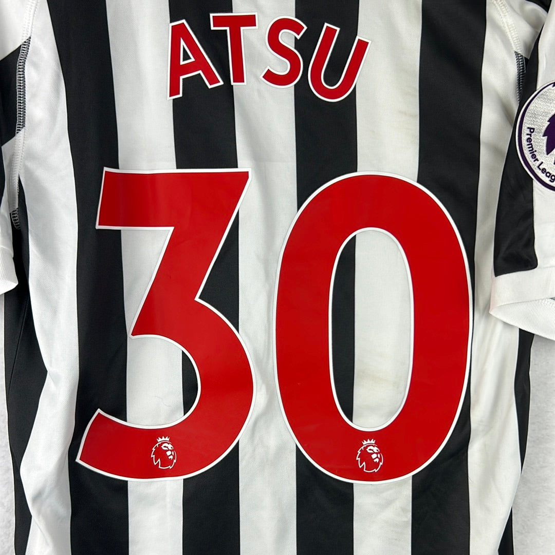 Newcastle United 2020/2021 Match Worn Home Shirt - Atsu 30