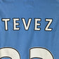 Manchester City 2010-2011 Match Worn Home Shirt - Tevez 32