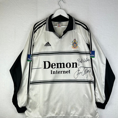 Fulham 1999-2000 Match Worn Home Shirt - Collymore 29 - Front Signed