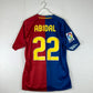 Barcelona 2008/2009 Player Issue Home Shirt - Abidal 22 - La Liga