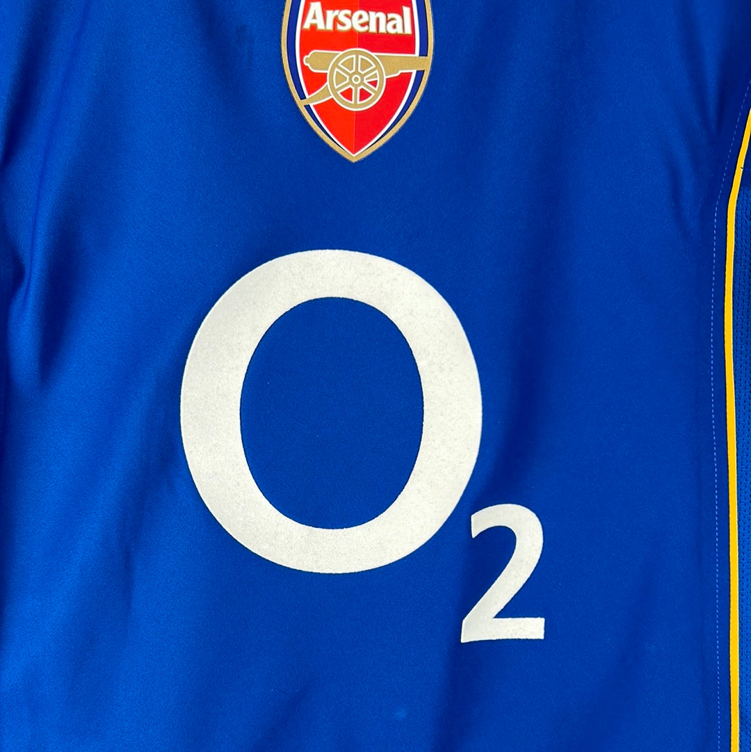 Arsenal 2004/2005 Match Worn Away Shirt - Lauren 12 - Community Shield - COA